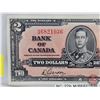 Image 2 : Bank of Canada $2 Bill 1937 : Gordon/Towers #M/B6821036