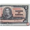 Image 3 : Bank of Canada $2 Bill 1937 : Gordon/Towers #M/B6821036