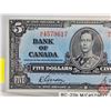 Image 2 : Bank of Canada $5 Bill 1937 : Gordon/Towers #M/C4579617