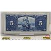 Image 4 : Bank of Canada $5 Bill 1937 : Gordon/Towers #M/C4579617
