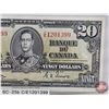 Image 3 : Bank of Canada $20 Bill 1937 : Gordon/Towers #C/E1201399