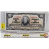 Image 1 : Bank of Canada $100 Bill 1937 : Gordon/Towers #B/J4106514