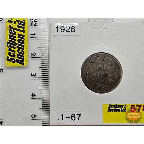 Canada One Cent 1926