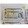 Image 2 : Canada $1 Bills 1973 (100 Consecutive) : Crow/Bouey #BCS3714500-4599