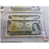 Image 4 : Canada $1 Bills 1973 (100 Consecutive) : Crow/Bouey #BCS3714500-4599