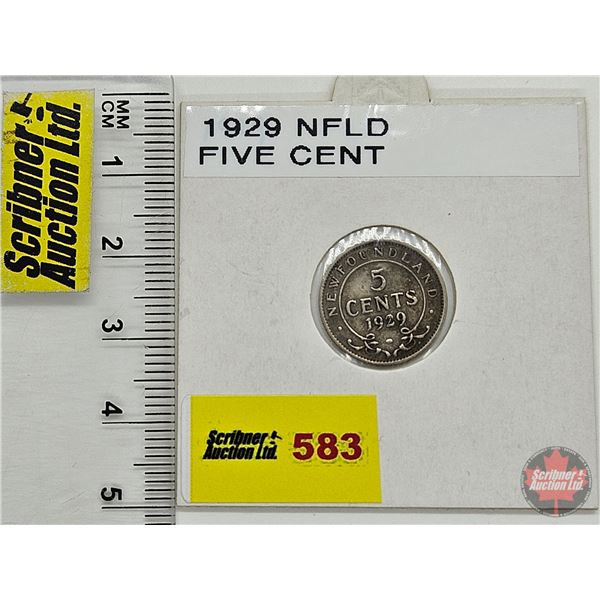 Newfoundland Five Cent 1929
