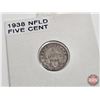 Image 11 : Newfoundland Five Cent (4): 1938; 1940C; 1942C; 1947C