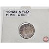 Image 5 : Newfoundland Five Cent (4): 1938; 1940C; 1942C; 1947C
