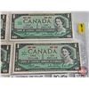 Image 3 : Canada $1 Bills Centennial 1967 (6) : Beattie/Rasminsky # 1867 1967