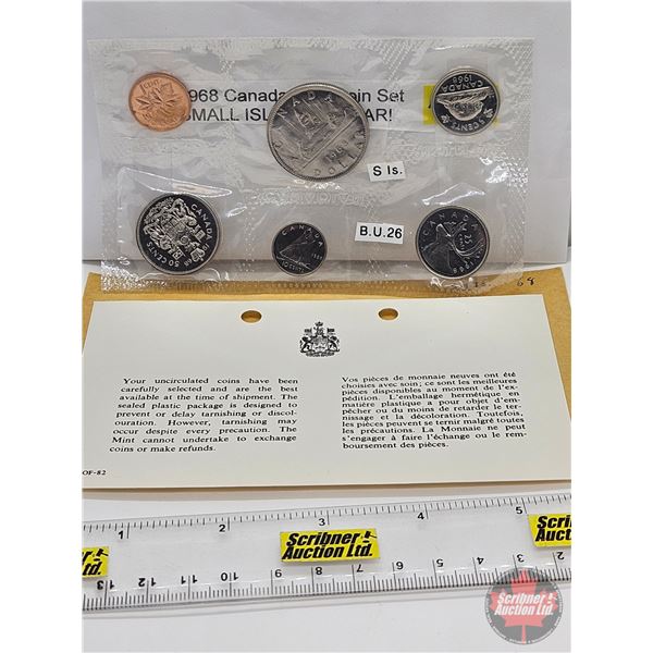 Canada 1968 Uncirculated Year Set : Small Island Dollar