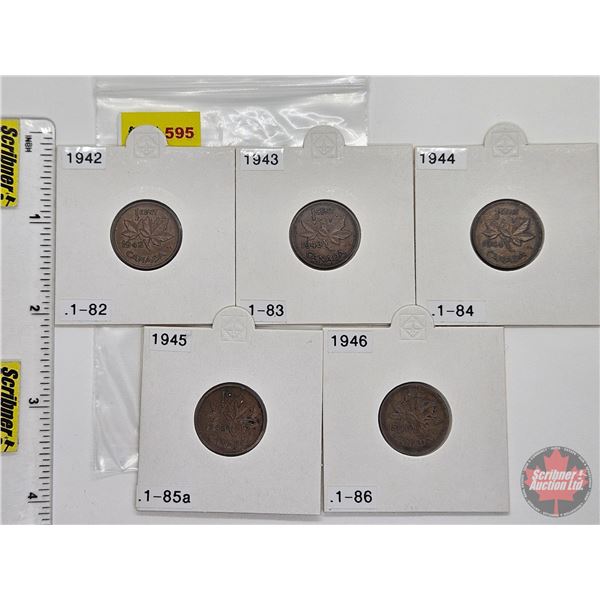Canada One Cent (5): 1942; 1943; 1944; 1945; 1946