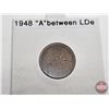 Image 2 : Canada One Cent 1948 (2) : (Consignor Tags : "A" Between Lde & "A" Points to Lde)