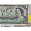 Image 3 : Canada $1 Bill 1954 *Replacement : Beattie/Rasminsky # *BM0625338