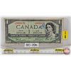 Image 1 : Canada $1 Bill 1954DF "Devil's Face" : Beattie/Coyne #LA2958176