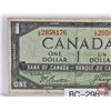 Image 3 : Canada $1 Bill 1954DF "Devil's Face" : Beattie/Coyne #LA2958176