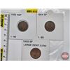 Image 1 : Canada One Cent (3): 1953; 1954; 1955 (Consignor Tags: NSF; SF; SF)