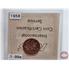 Image 10 : Canada One Cent (3):  ~ 1956 Red (ICCS Cert: MS-64) ~ 1957 Red (ICCS Cert: MS-64) ~ 1958 Red (ICCS C