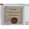 Image 2 : Canada One Cent (3):  ~ 1956 Red (ICCS Cert: MS-64) ~ 1957 Red (ICCS Cert: MS-64) ~ 1958 Red (ICCS C