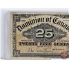 Image 2 : Dominion of Canada Twenty Five Cent 1900 "Shinplaster" : Courtney