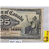Image 3 : Dominion of Canada Twenty Five Cent 1900 "Shinplaster" : Courtney