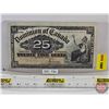 Image 1 : Dominion of Canada Twenty Five Cent 1900 "Shinplaster" : Saunders