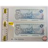 Image 1 : Canada $5 Bills 1979 (2 Consecutive) : Lawson/Bouey #30209039505-506