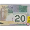 Image 2 : Canada $20 Bill 2004 : Jenkins/Dodge #ALB6818787  (Consignor Tag: Clipped)
