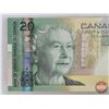 Image 3 : Canada $20 Bill 2004 : Jenkins/Dodge #ALB6818787  (Consignor Tag: Clipped)