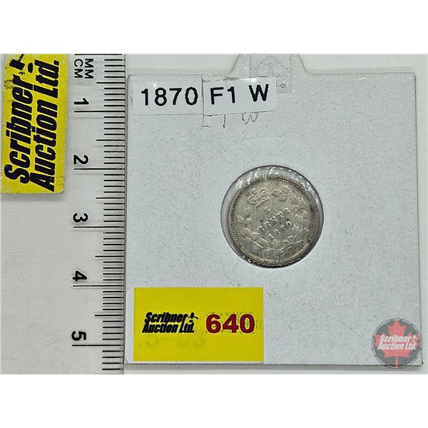Canada Five Cent 1870 : (Consignor Tag: F1 W)