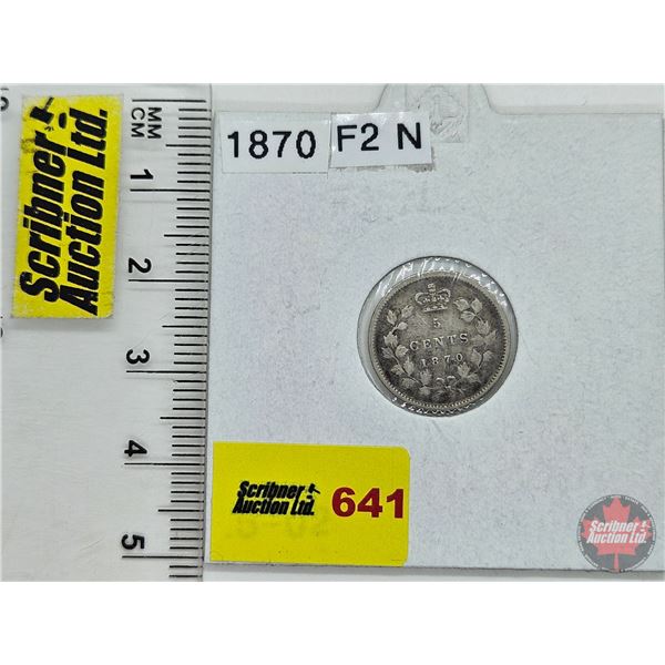 Canada Five Cent 1870 : (Consignor Tag: F2 N)