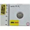 Image 1 : Canada Five Cent 1870 : (Consignor Tag: F2 N)