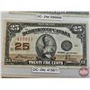 Image 3 : Dominion of Canada Twenty Five Cent 1923 "Shinplaster" (3) : ~ McCavour/Saunders #415011 ~ McCavour/
