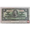 Image 2 : Bank of Canada $1 Bills 1937 (2): ~ Gordon/Towers : #LM4554592 ~ Coyne/Towers : #XM1701007