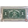 Image 6 : Bank of Canada $1 Bills 1937 (2): ~ Gordon/Towers : #LM4554592 ~ Coyne/Towers : #XM1701007