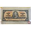 Image 3 : Bank of Canada $2 Bills 1937 (3): ~ Gordon/Towers : #YB6634392 ~ Coyne/Towers : #JR1263703 ~ Coyne/T