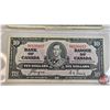 Image 3 : Bank of Canada Bills 1937 (2) :  ~ $5 Bill : Coyne/Towers #HS1746701 ~ $10 Bill : Coyne/Towers #AT61