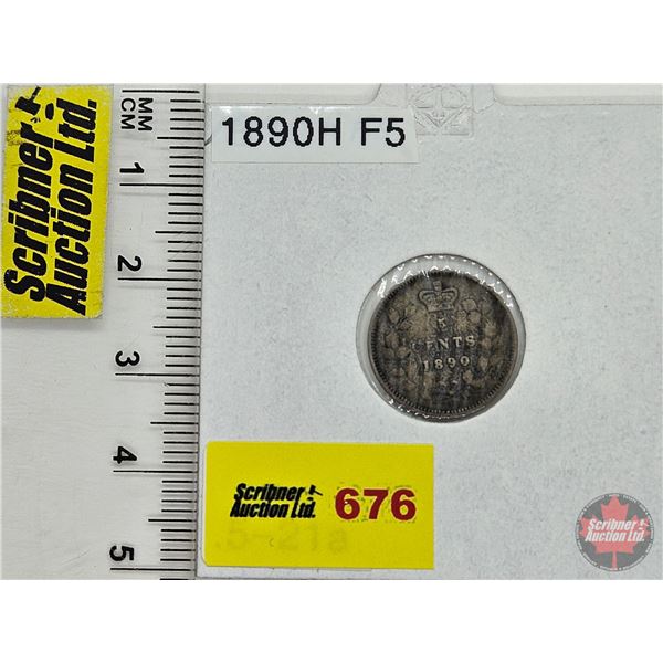 Canada Five Cent 1890H : (Consignor Tag: F5)