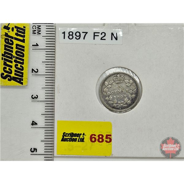 Canada Five Cent 1897 : (Consignor Tag: F2 N)