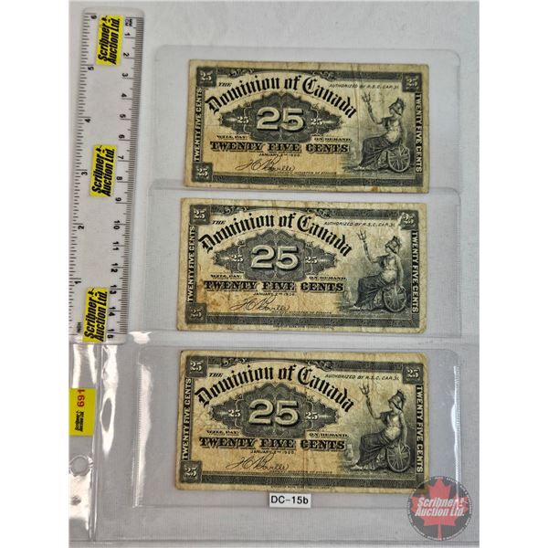 Dominion of Canada Twenty Five Cent 1900 "Shinplaster" (3) : Boville