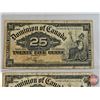 Image 2 : Dominion of Canada Twenty Five Cent 1900 "Shinplaster" (3) : Boville