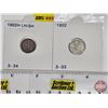 Image 1 : Canada Five Cent (2) : ~ 1902 ~ 1902H (Consignor Tag: LH/SH)