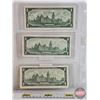 Image 5 : Canada $1 Bills 1967 (3): ~ Beattie/Rasminsky #MO7859204 ~ Beattie/Rasminsky #JP1732762 ~ Beattie/Ra