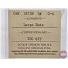 Image 5 : Canada Five Cent 1875H : Large Date (ICCS Cert: G-4)