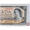 Image 2 : Canada $50 Bill 1954DF "Devil's Face" : Beattie/Coyne #AH1620751