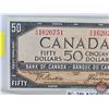 Image 3 : Canada $50 Bill 1954DF "Devil's Face" : Beattie/Coyne #AH1620751