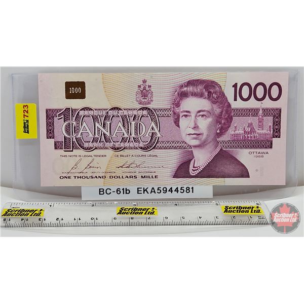 Canada $1000 Bill 1988 : Bonin/Thiessen #EKA5944581