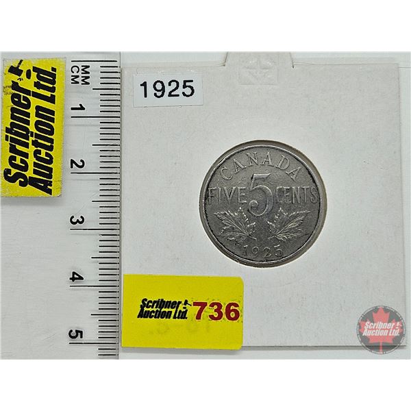 Canada Five Cent 1925
