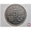 Image 6 : Canada Five Cent (4) : 1934; 1934; 1936; 1936 (Consignor Tag: 1934 Near S; 1934 Far S; 1936 Far S; 1
