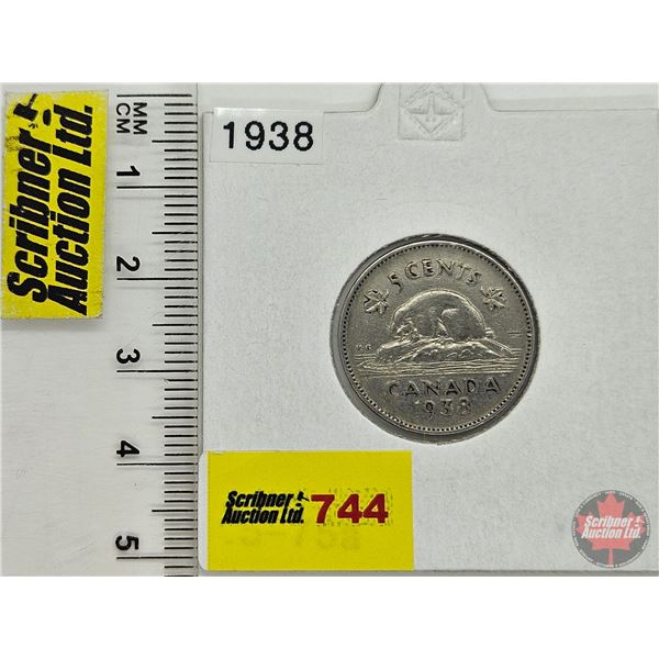 Canada Five Cent 1938