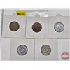 Image 7 : Canada Five Cent (5): 1942; 1943; 1944; 1945; 1946 (Consignor Tag: 1942 Tombac; 1944 Steel)